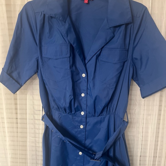 STAUD MILLIE DRESS NAVY ORGANZA SIZE 4 NWOT cocktail formal elegant maxi Ap - Picture 4 of 14